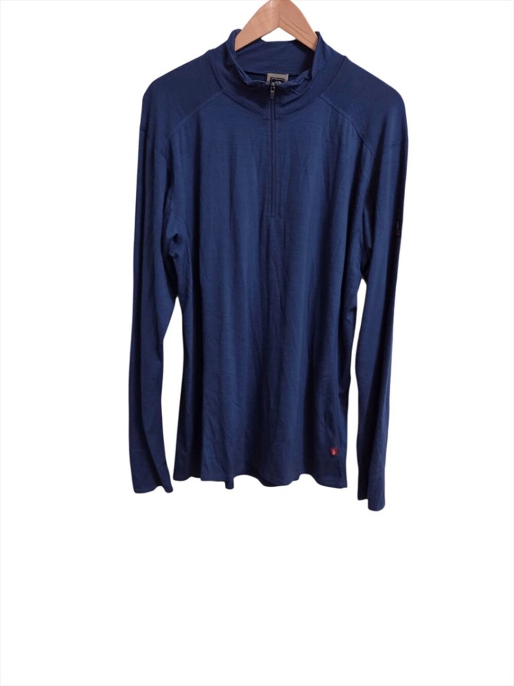 The North Face Summit Series Men Merino Wool 1/4 Zip Pullover XXL Navy Thumbhole